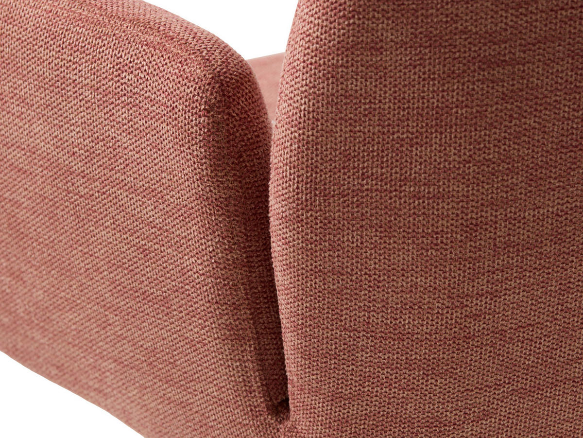 ARMLEHNSTUHL  in  - Rot/Schwarz, Basics, Textil/Metall (57,5/88/62cm) - Livetastic