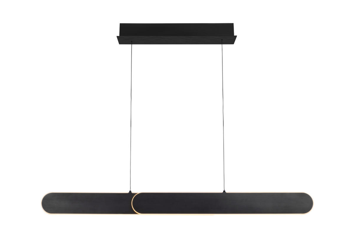 LED-HÄNGELEUCHTE Otis Linear 115/7,5/150 cm   - Schwarz, Design, Metall (115/7,5/150cm) - Dieter Knoll