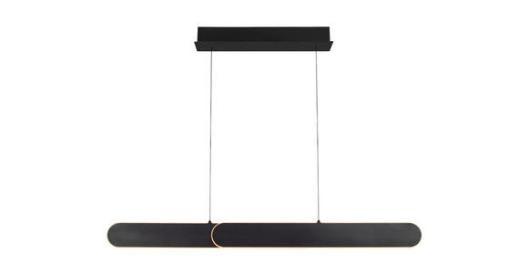 LED-HÄNGELEUCHTE  115/7,5/150 cm    - Schwarz, Design, Metall (115/7,5/150cm) - Dieter Knoll