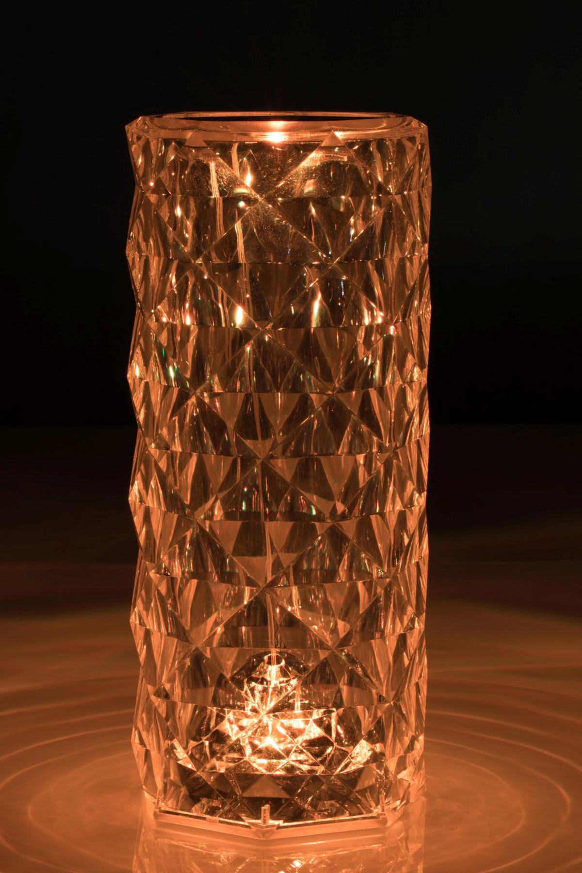 DEKORAČNÍ LED SVÍTIDLO, dálkový ovladač, dotykový stmívač, 9/22 cm  - průhledné, Lifestyle, plast (9/22cm) - Novel