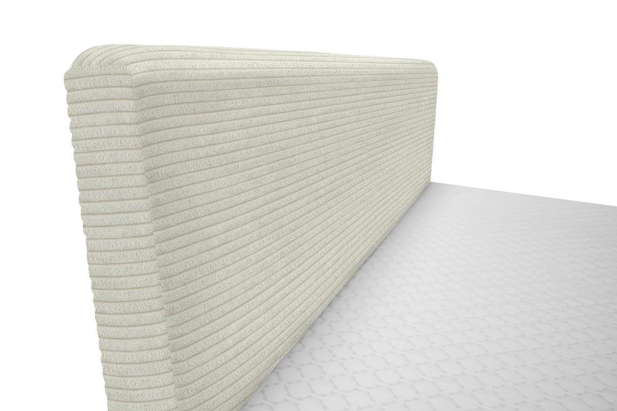 BOXBETT 160/200 cm  in Ecru  - Ecru/Schwarz, Design, Holz/Holzwerkstoff (160/200cm) - Xora