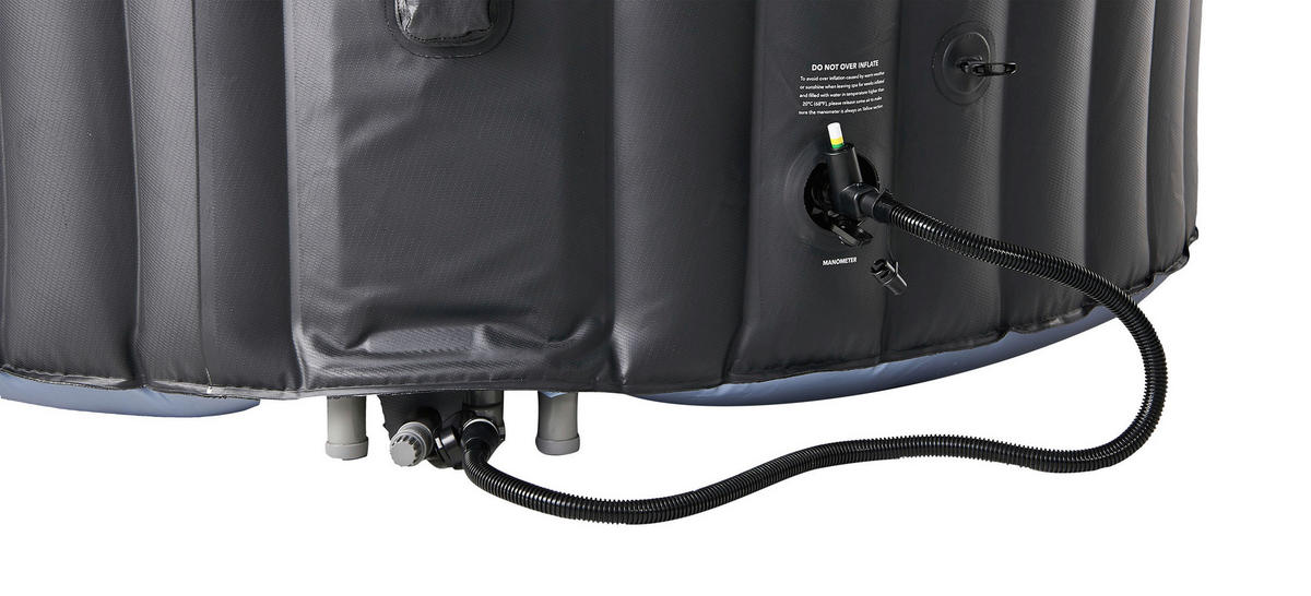 WHIRLPOOL MSPA COMFORT BERGEN 180/70 cm  - Blau/Anthrazit, KONVENTIONELL, Kunststoff (180/70cm)