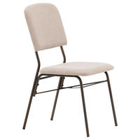 STOLSET 2 styck stål textilväv  - beige/brun, Design, metall/textil (48.5/94/56cm) - Livetastic