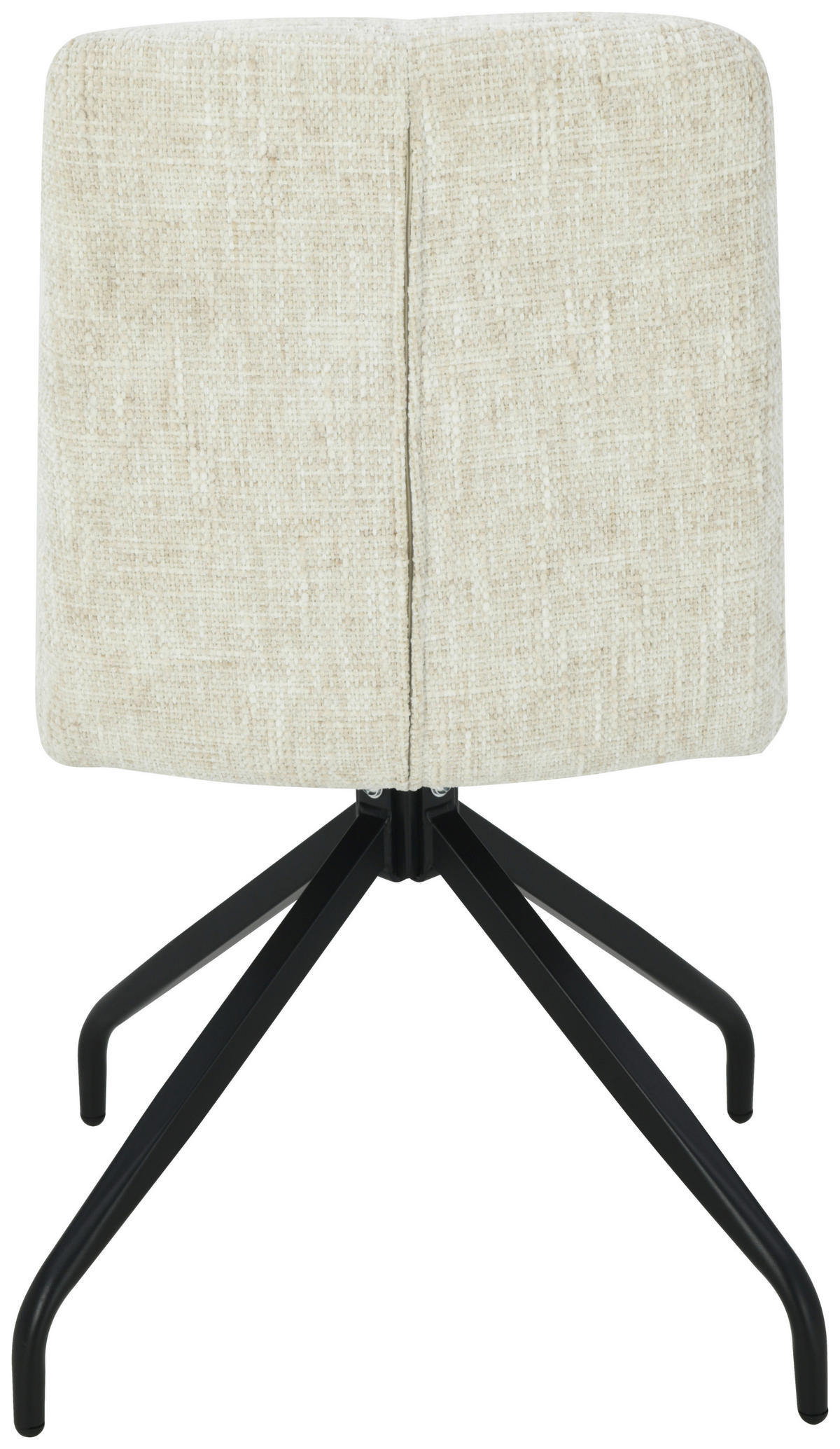 STUHL Leinenoptik Schwarz, Beige  - Beige/Schwarz, Design, Textil/Metall (50/90/63cm) - Carryhome