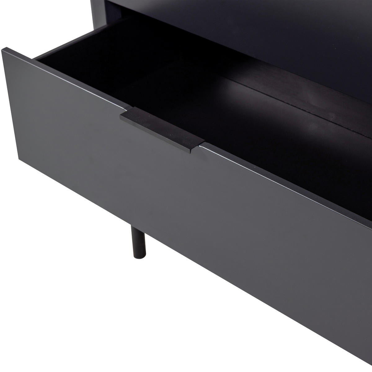 KOMMODE Gunnar  in 94/93/52 cm  - Schwarz, Design, Holz/Metall (94/93/52cm) - Livetastic