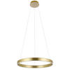 LED-HÄNGLAMPA 55/150 cm  - vit/mässingsfärgad, Design, metall/plast (55/150cm) - Eglo