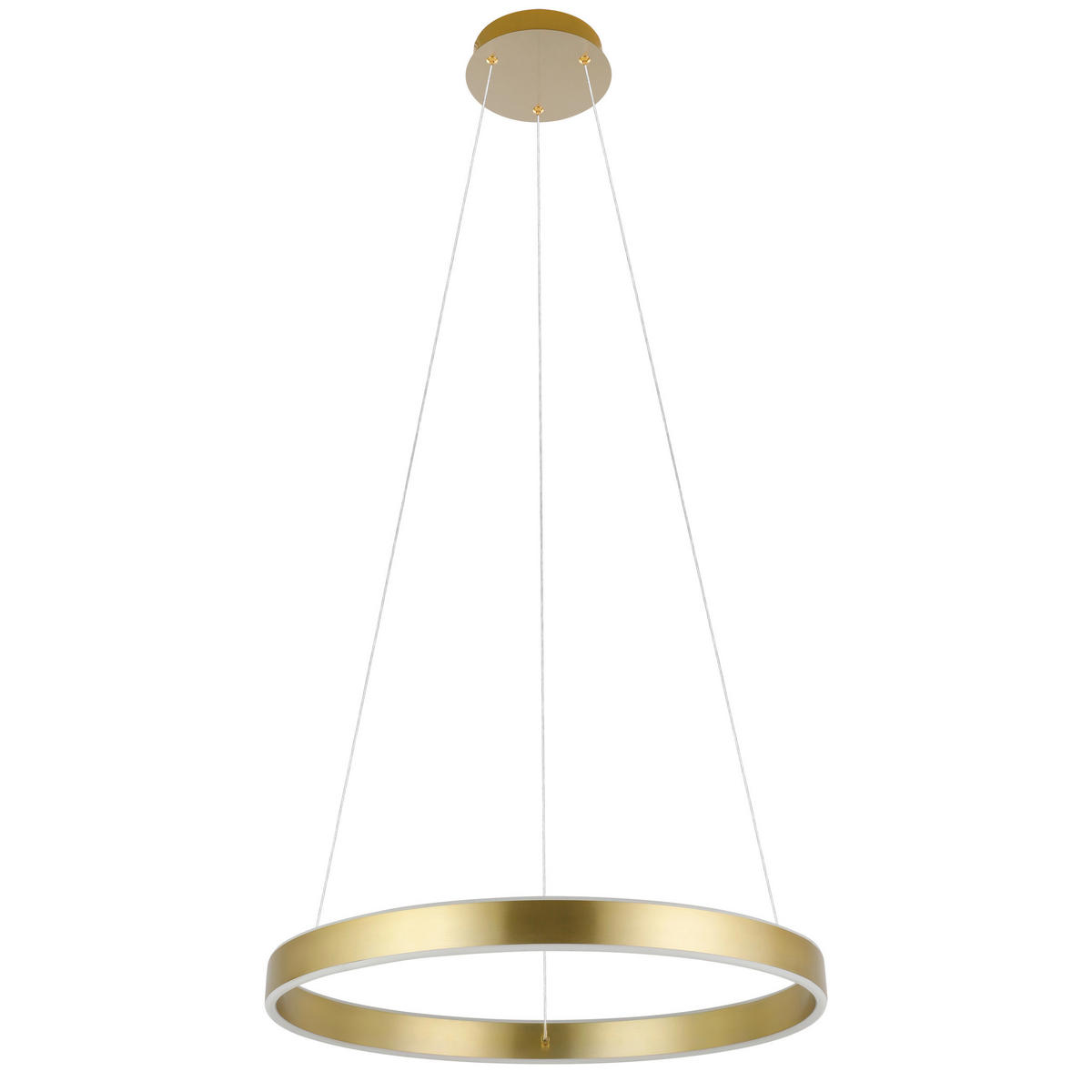 LED-HÄNGLAMPA 55/150 cm  - vit/mässingsfärgad, Design, metall/plast (55/150cm) - Eglo
