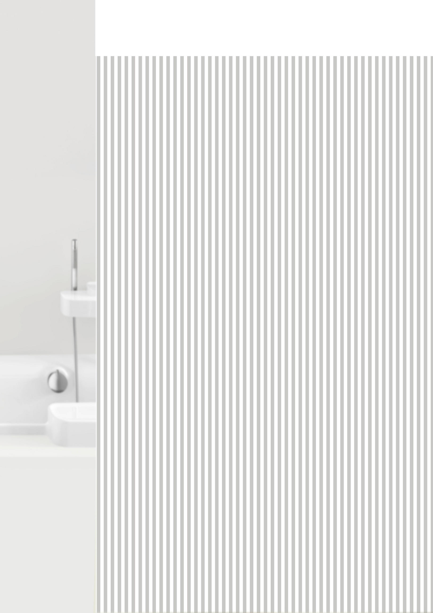 DUSCHVORHANG Vertical 180/200 cm  - Weiß/Grau, Basics, Kunststoff (180/200cm) - Grund