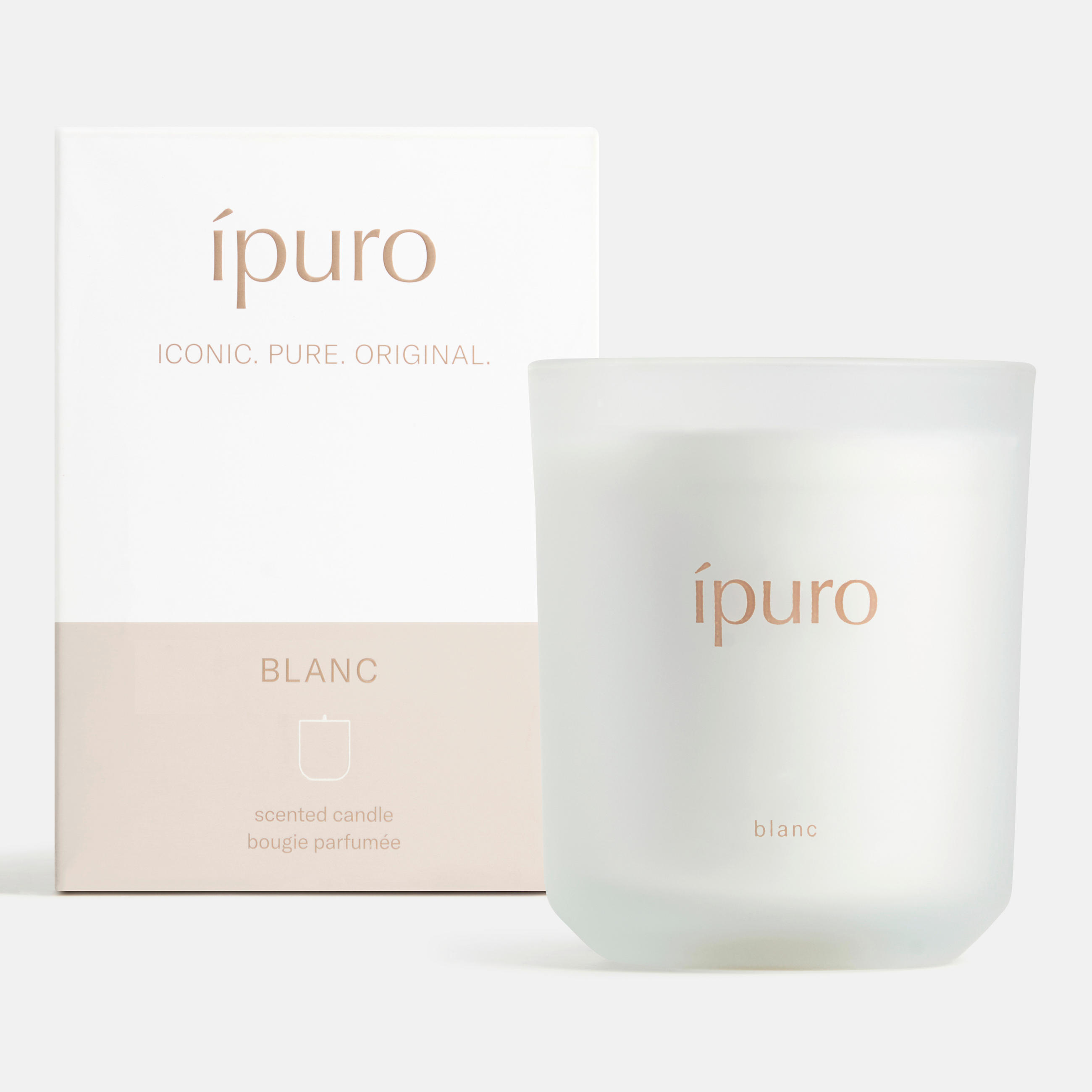 DUFTKERZE  - Weiß, Basics, Glas (9/9/11,5cm) - Ipuro