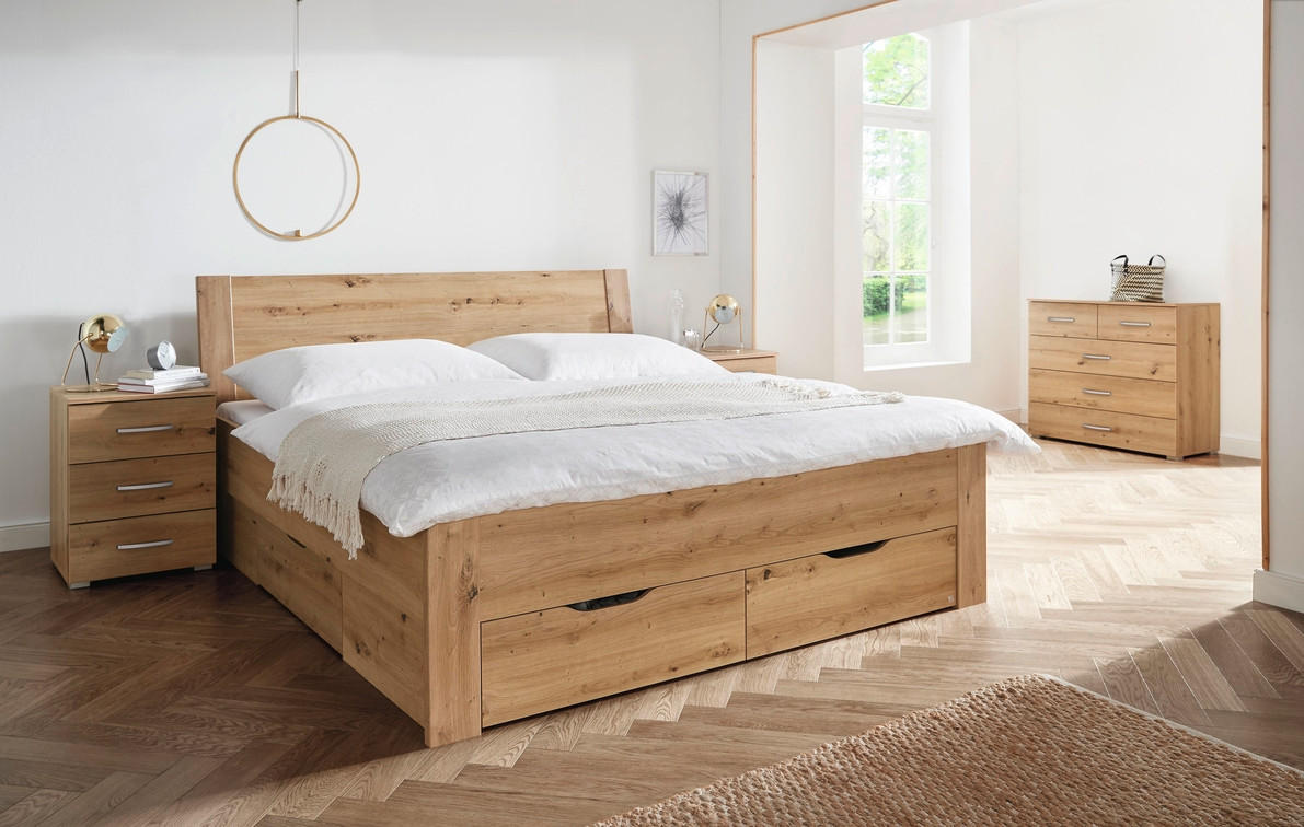 POSTELJA 180 cm   x 200 cm  , leseni material  - Design, leseni material (186/208/50cm) - Carryhome
