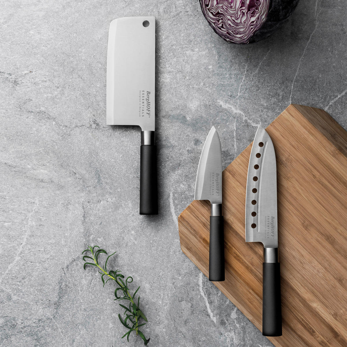 NOŽ ZA MESO  Essentials 30/7,5/2,5 cm           nerjaveče jeklo - črna, Basics, kovina/umetna masa (30/7,5/2,5cm) - BergHOFF