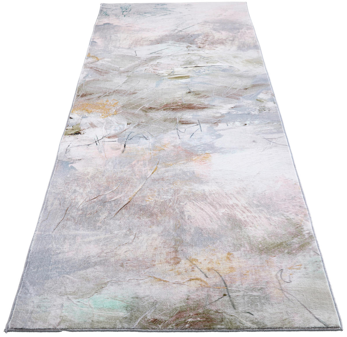 LÄUFER 80/240 cm  - Multicolor/Grün, Design, Textil (80/240cm) - Novel