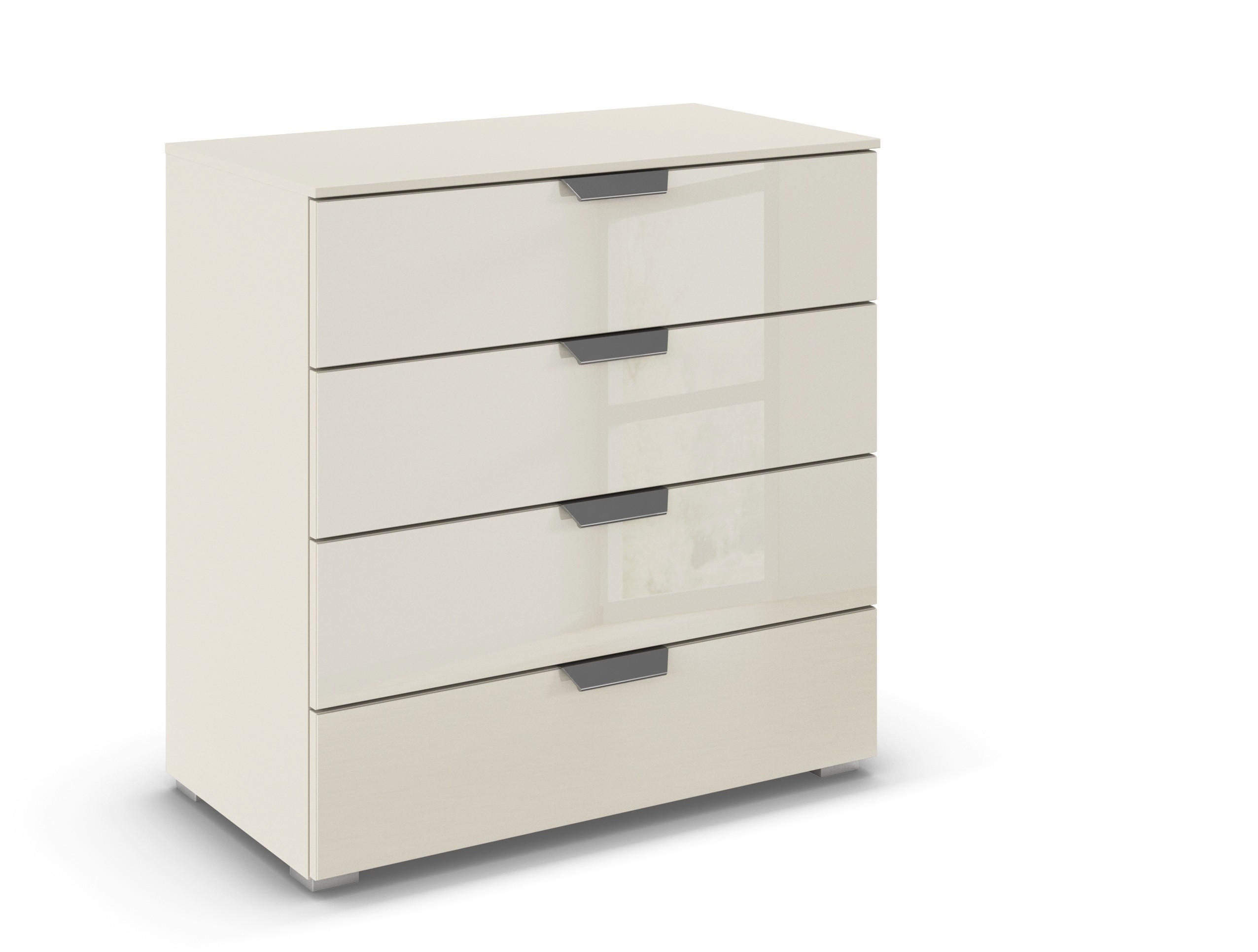 KOMMODE  in 80/81/42 cm  - Chromfarben/Champagner, Design, Glas/Holzwerkstoff (80/81/42cm) - Carryhome