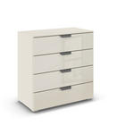 KOMMODE  in 80/81/42 cm  - Chromfarben/Champagner, Design, Glas/Holzwerkstoff (80/81/42cm) - Xora