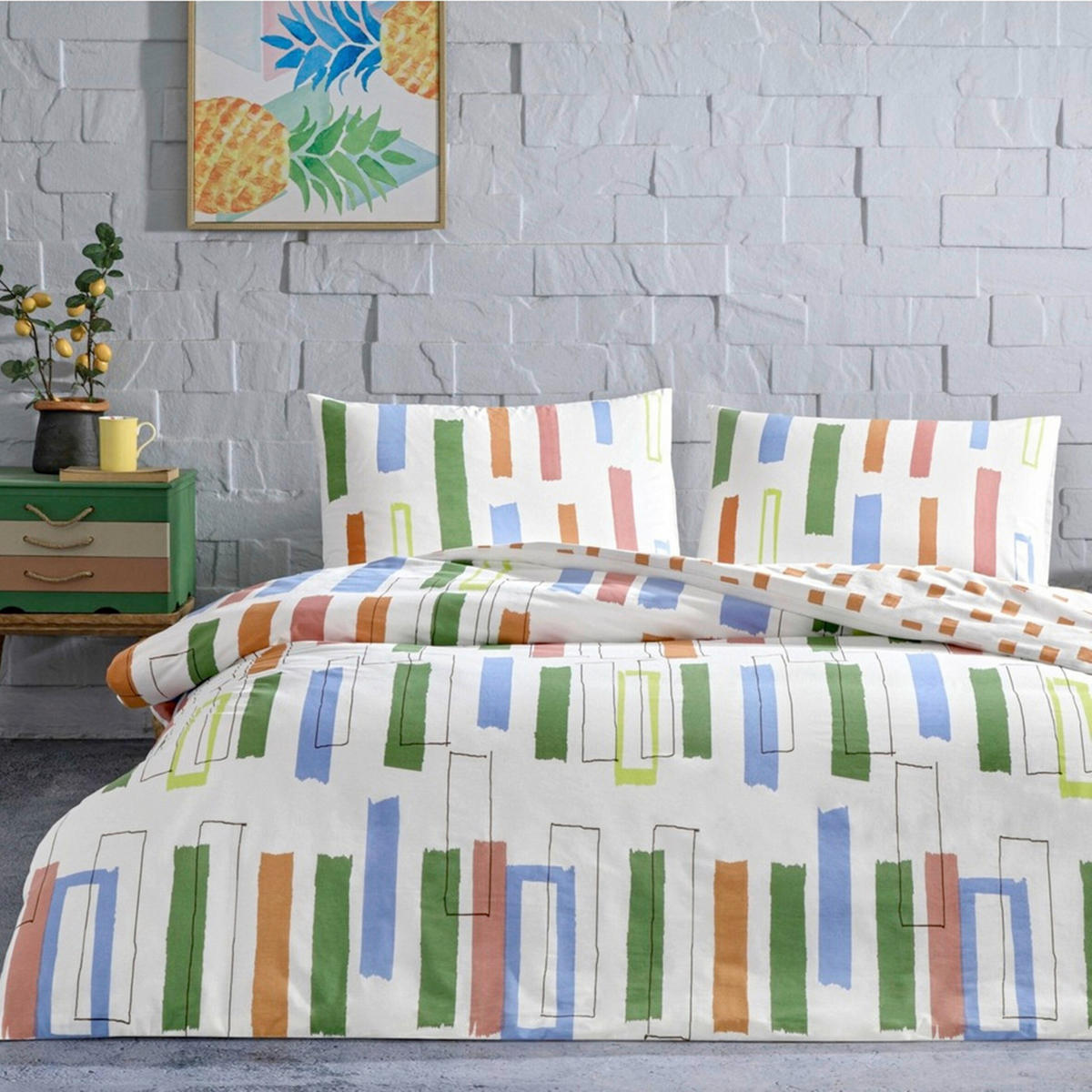 Lenjerie De Pat 160/200 cm  - multicolor, Basics, textil (160/200cm)