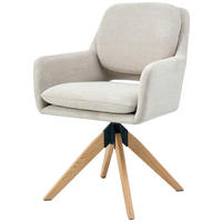 ARMLEHNSTUHL in Holz, Metall, Textil Beige  - Beige/Naturfarben, KONVENTIONELL, Holz/Textil (59/89/65cm) - Livetastic