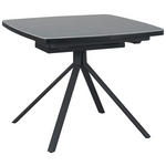 ESSTISCH in Metall, Keramik, Holzwerkstoff 90-130/90/76 cm  - Schwarz/Grau, Design, Keramik/Holzwerkstoff (90-130/90/76cm) - Novel