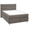 BOXSPRINGBETT 140/200 cm  in Schlammfarben  - Schlammfarben/Alufarben, Konventionell, Textil/Metall (140/200cm) - Dieter Knoll