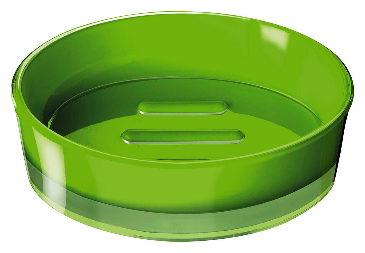 SEIFENSCHALE Kunststoff  - Grün, Basics, Kunststoff (10,3/3/10,3cm)