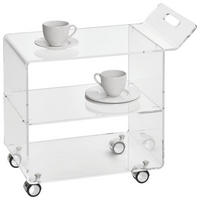SERVIERWAGEN Klar  - Klar, Design, Kunststoff (63/59/38cm)