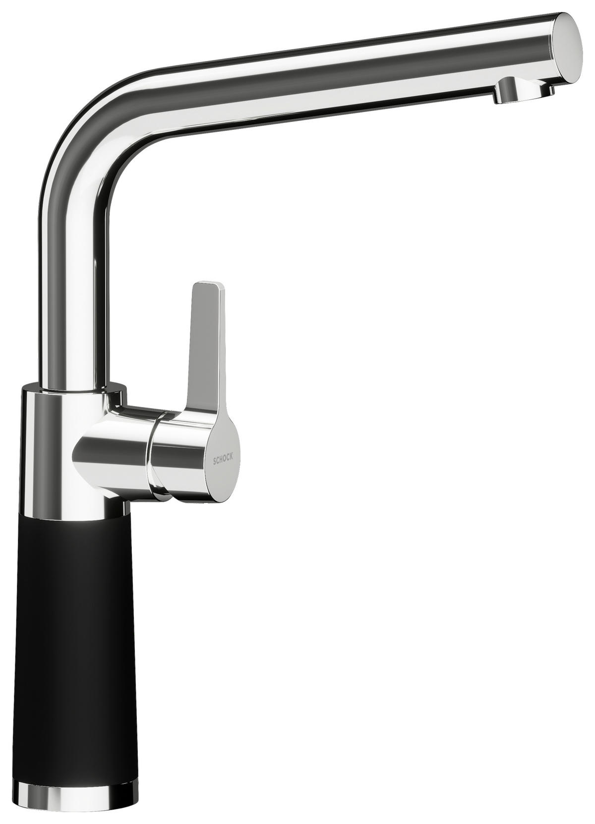 KÜCHENARMATUR 557000NGT  - Schwarz, Basics, Stein/Metall (5,2/32,3/19,4cm) - Schock