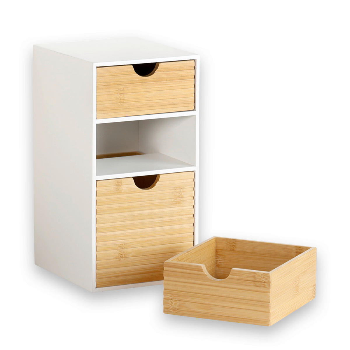 TISCHORGANIZER    14/16/27 cm  - Naturfarben/Weiß, Basics, Holz/Holzwerkstoff (14/16/27cm) - Kesper