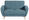 ZWEISITZER-SOFA Samt, Velours Petrol  - Petrol/Naturfarben, Design, Holz/Textil (136/85/82cm) - Max Winzer