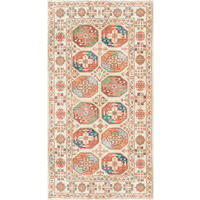 VINTAGE-TEPPICH  Wohnzimmer 80/150 cm Living Bathian Creme, Terracotta, Graublau rechteckig  - Graublau/Terracotta, LIFESTYLE, Kunststoff/Textil (80/150cm) - Lindorug