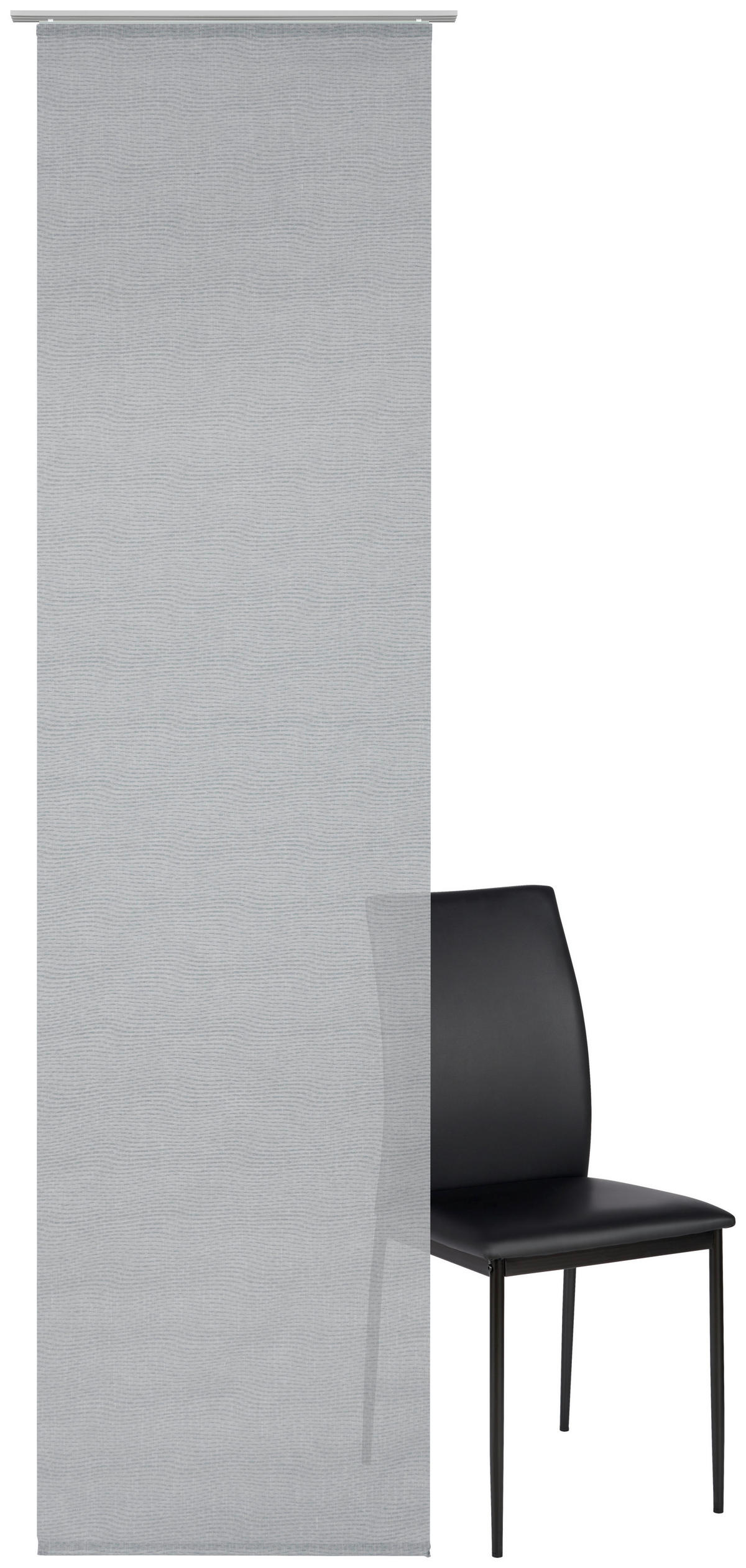 FLÄCHENVORHANG   halbtransparent  60/255 cm   - Silberfarben, Design, Textil (60/255cm) - Novel