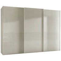 SCHWEBETÜRENSCHRANK 300/217/67 cm 3-türig Weiß  - Weiß, Design, Holzwerkstoff/Metall (300/217/67cm) - Novel