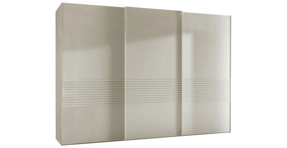 SCHWEBETÜRENSCHRANK 300/217/67 cm 3-türig Weiß  - Weiß, Design, Holzwerkstoff/Metall (300/217/67cm) - Novel