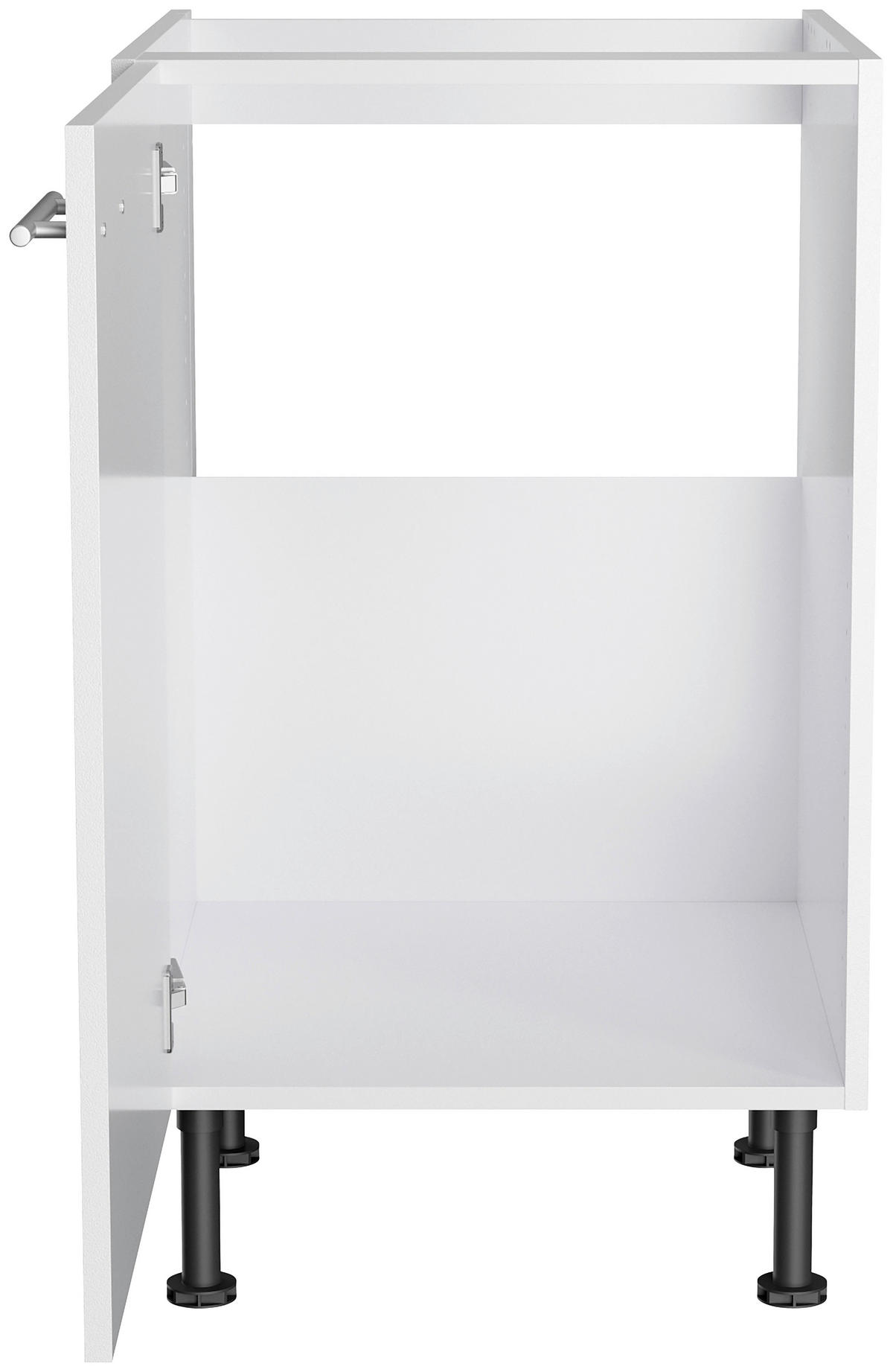 KÜCHENLEERBLOCK 270 cm   in Weiß  - Edelstahlfarben/Anthrazit, Basics, Holzwerkstoff/Metall (270cm) - Optifit