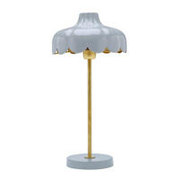 TISCHLEUCHTE 24/50 cm   - Jadegrün/Graublau, LIFESTYLE, Metall (24/50cm)