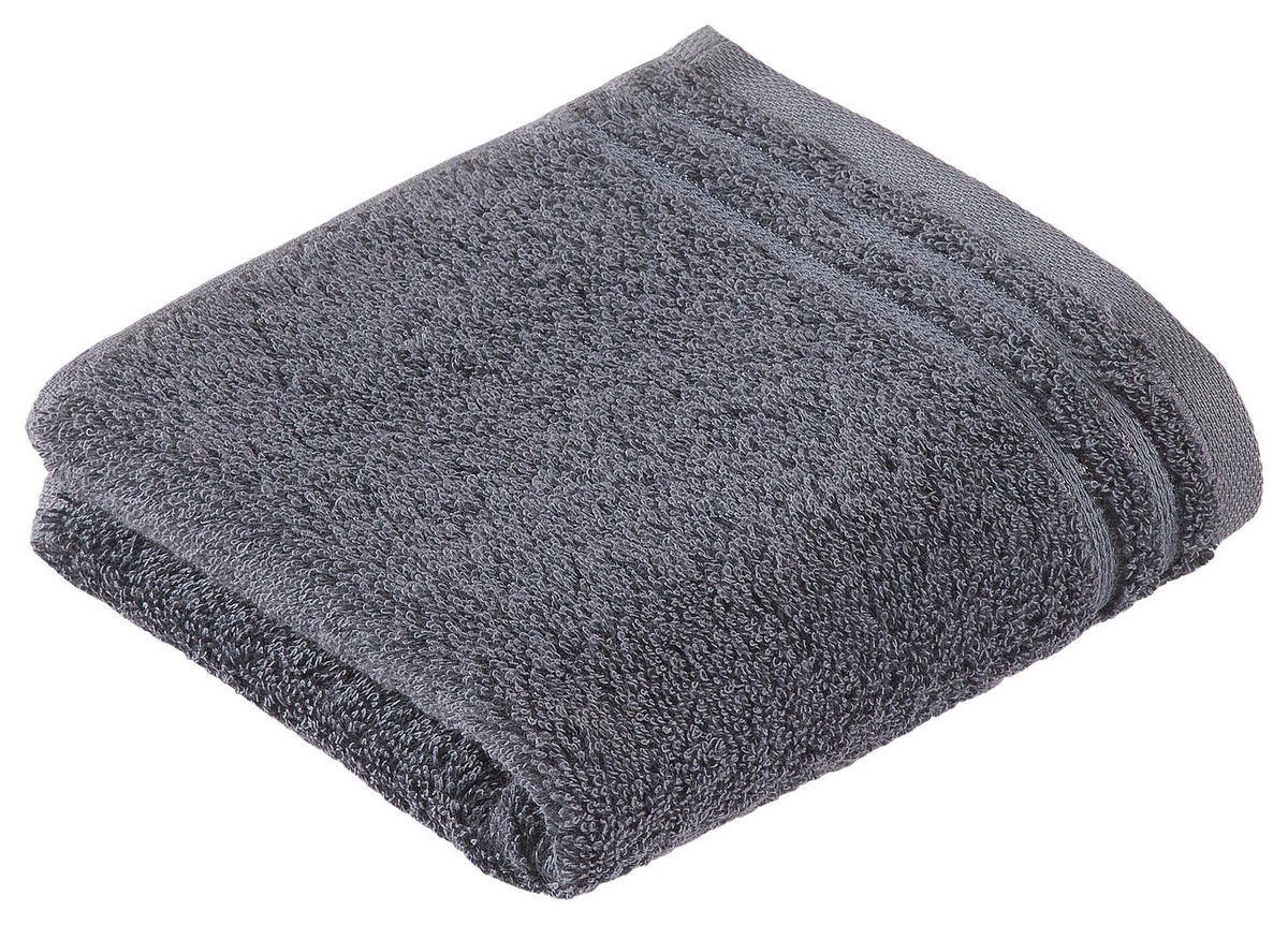 RUČNÍK PRO HOSTY, 30/50 cm, šedá - šedá, Basics, textil (30/50cm) - Vossen