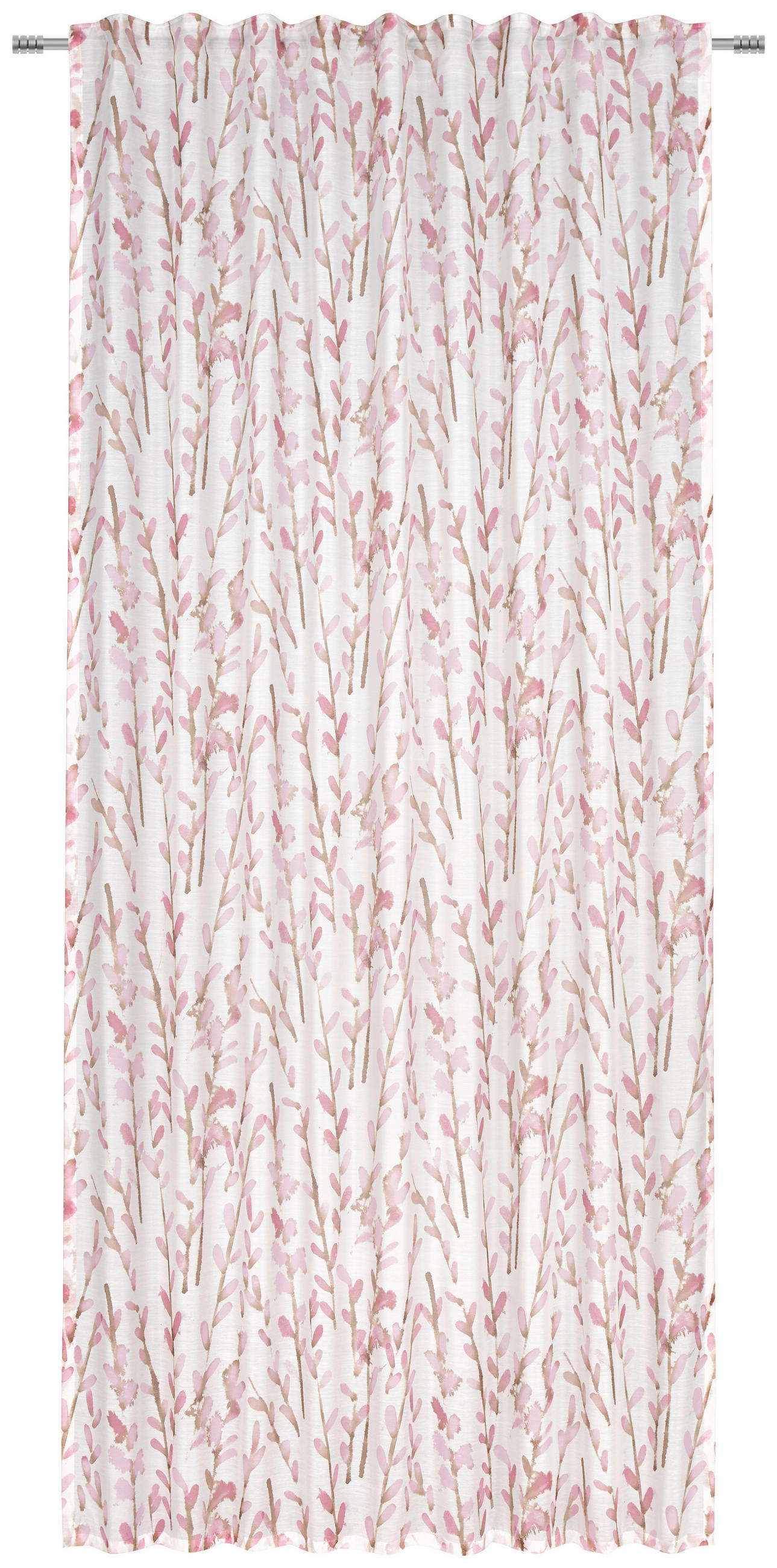 KONČANA ZAVESA  pol prosojno  140/245 cm   - roza, Konvencionalno, tekstil (140/245cm) - Esposa