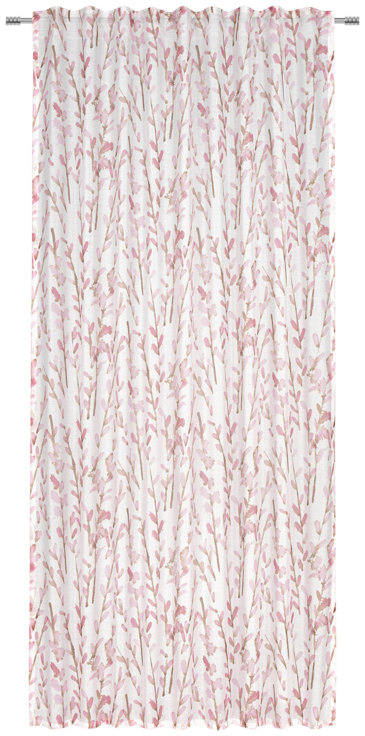 KONČANA ZAVESA  pol prosojno  140/245 cm   - roza, Konvencionalno, tekstil (140/245cm) - Esposa