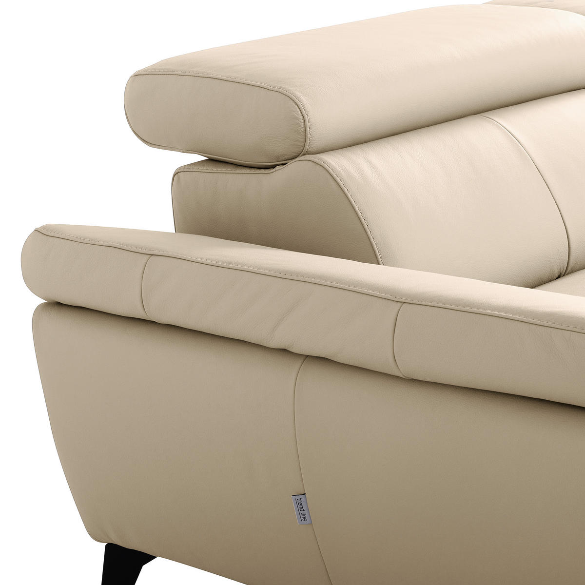 ECKSOFA  in Lederlook Echtleder Grau  252/179 cm  - Schwarz/Grau, Design, Leder/Textil (252/179cm) - Livetastic
