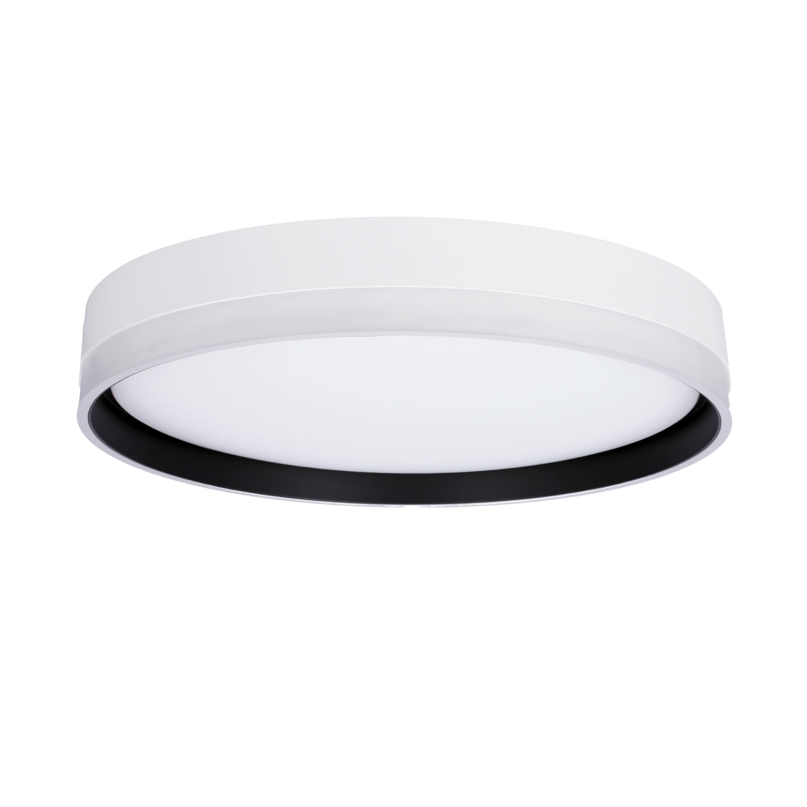 LED-TAKLAMPA Florida 40/40/7.5 cm  - vit/svart, Klassisk, metall/plast (40/40/7.5cm)