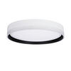 LED-TAKLAMPA Florida 40/40/7.5 cm  - vit/svart, Klassisk, metall/plast (40/40/7.5cm)