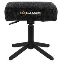 BÜROHOCKER   Schwarz  - Schwarz, Design, Textil/Metall (44/37-45/36cm) - BX Gaming