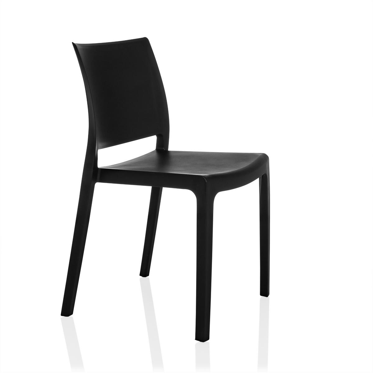 STOL  - svart, Modern, plast (47/80/51cm) - MID.YOU