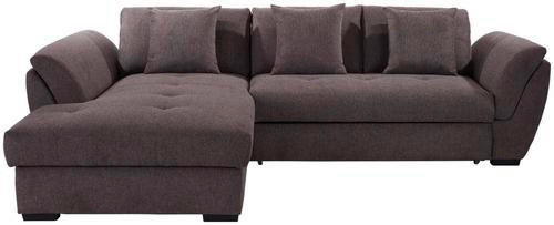 ECKSOFA Braun Webstoff  - Braun, Design (187/278cm) - Livetastic