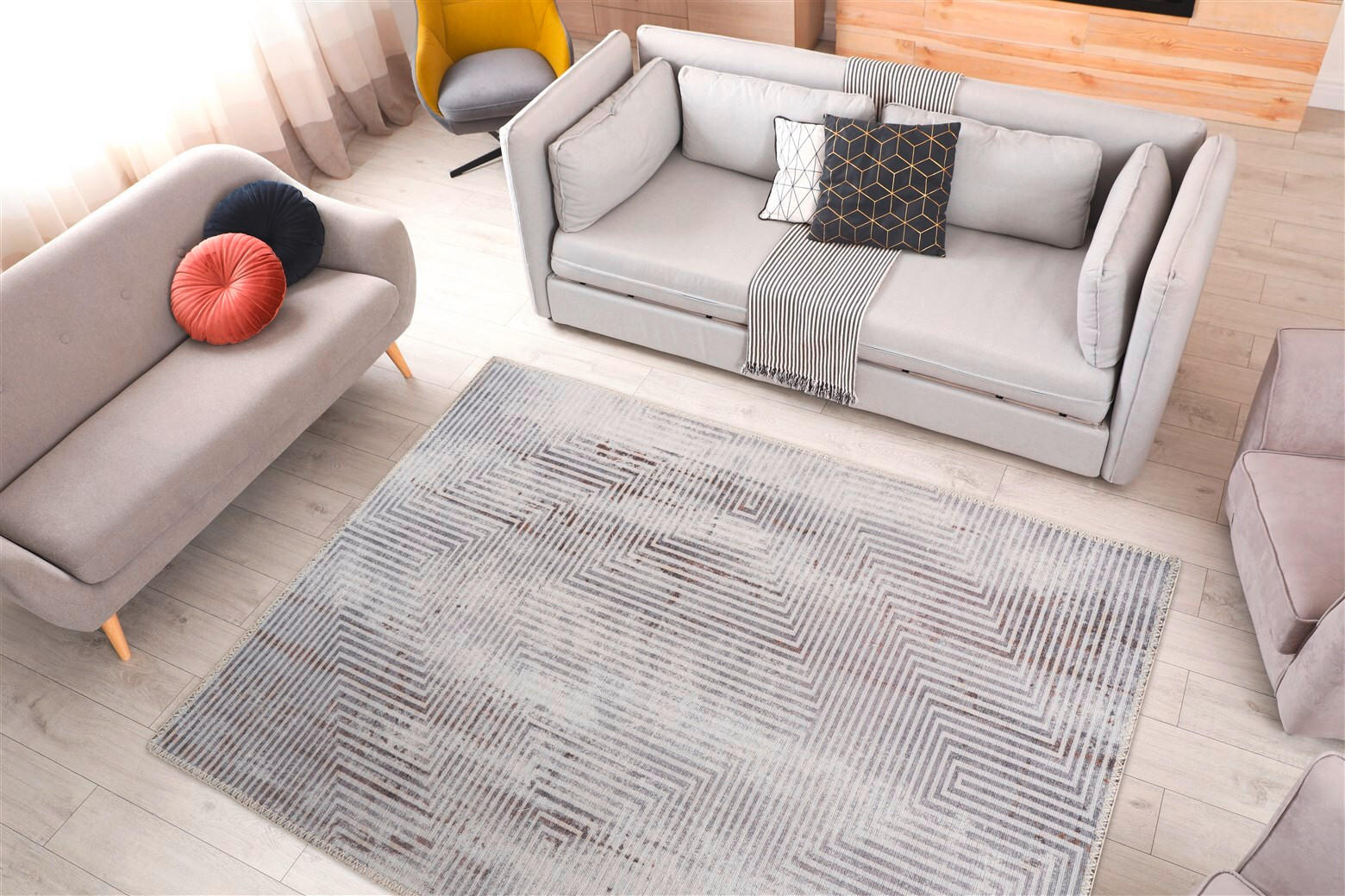 FLACHWEBETEPPICH 200/290 cm Maya 600 Grau Grau  - Grau, Basics, Textil (200/290cm) - Novel