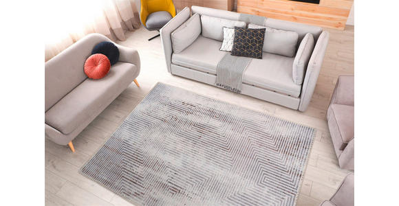 FLACHWEBETEPPICH 80/150 cm Maya 600 Grau Grau  - Grau, Basics, Textil (80/150cm) - Novel