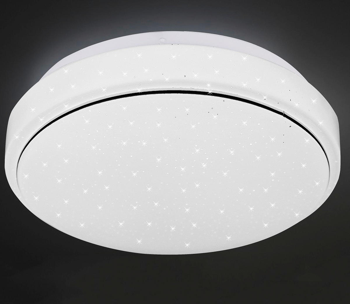 LED-TAKLAMPA Jasper 26/26/6.5 cm  - vit, Basics, metall (26/26/6.5cm)