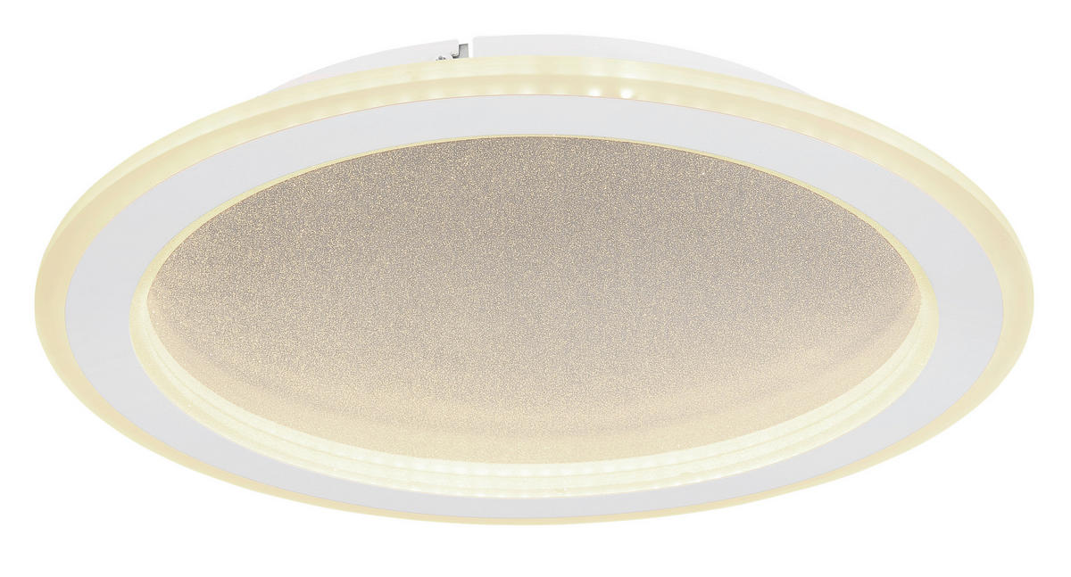 LED-DECKENLEUCHTE 24 W  40/5 cm    - Weiss/Opal, Konventionell, Kunststoff/Metall (40/5cm) - Globo