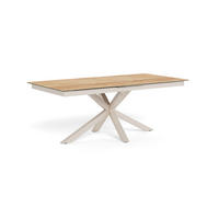 ESSTISCH in Metall, Glas, Keramik 240/76/100 cm  - Eichefarben/Grau, MODERN, Glas/Keramik (240/76/100cm) - MID.YOU