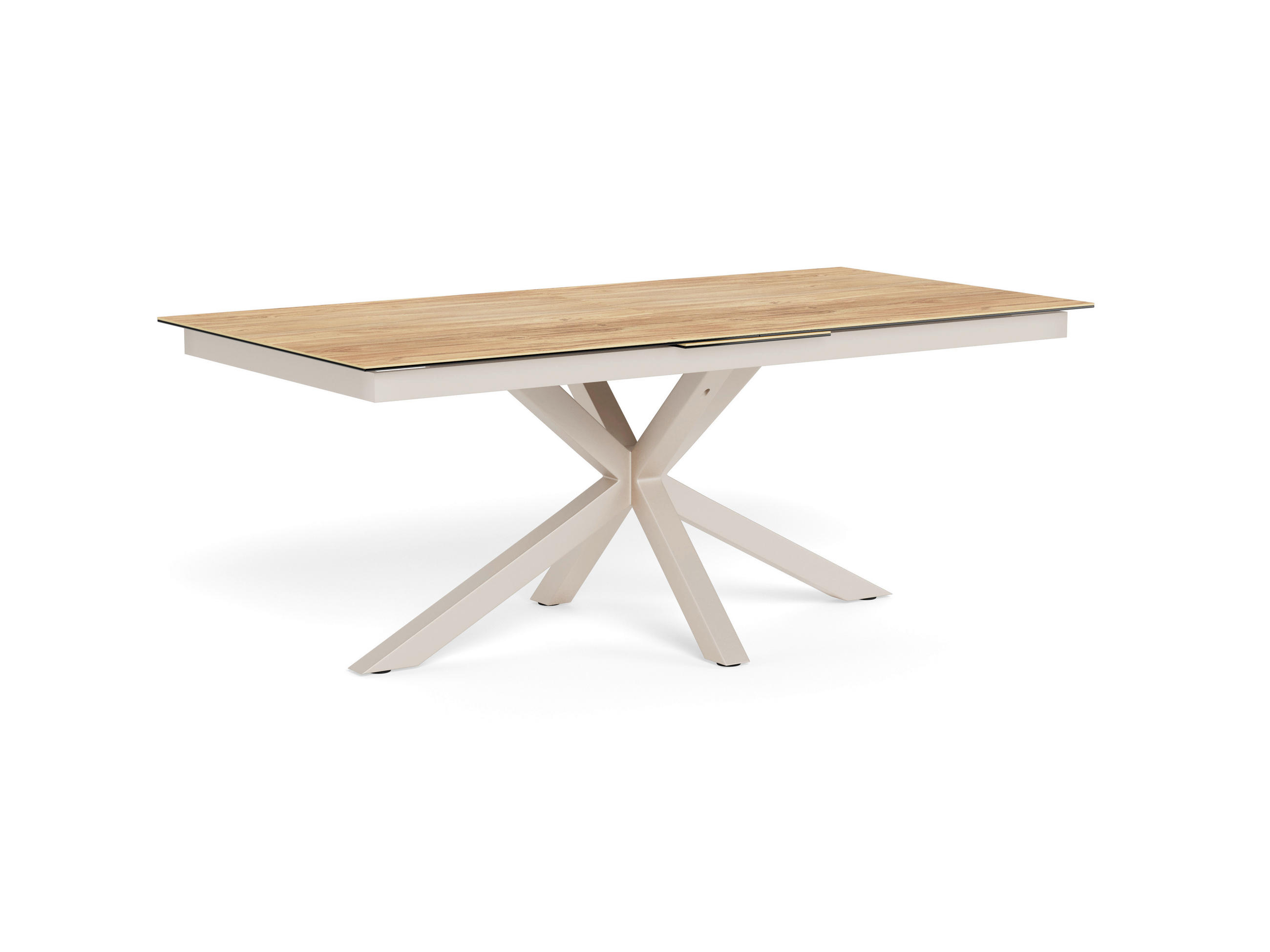 Mid.you Esstisch Heaven Grau, Eiche 100x76x200-240 cm