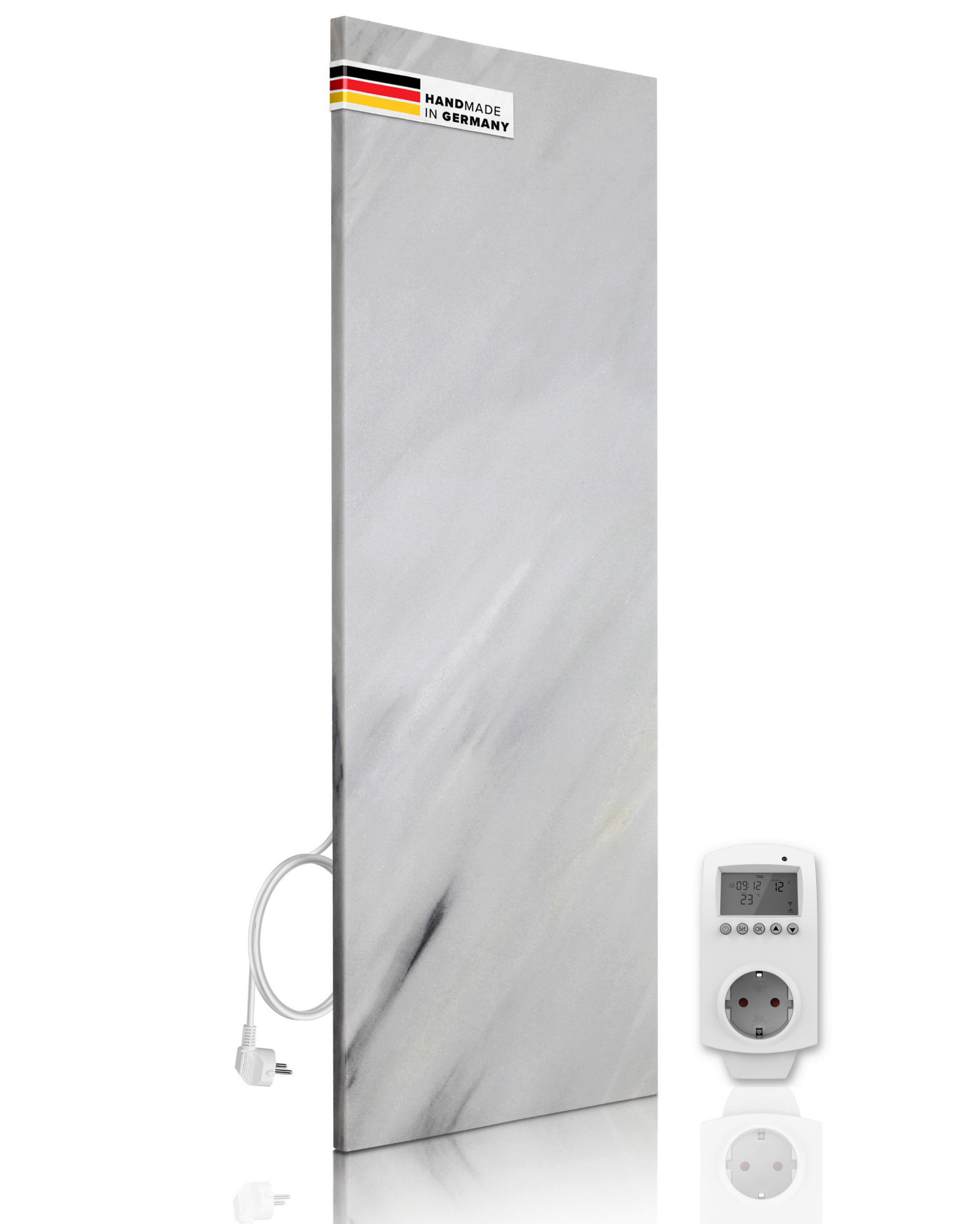 INFRAROT-HEIZPANEEL 100/40/2 cm 800 W W Bianco 800 Watt  - Hellgrau, Basics, Stein (100/40/2cm) - MID.YOU