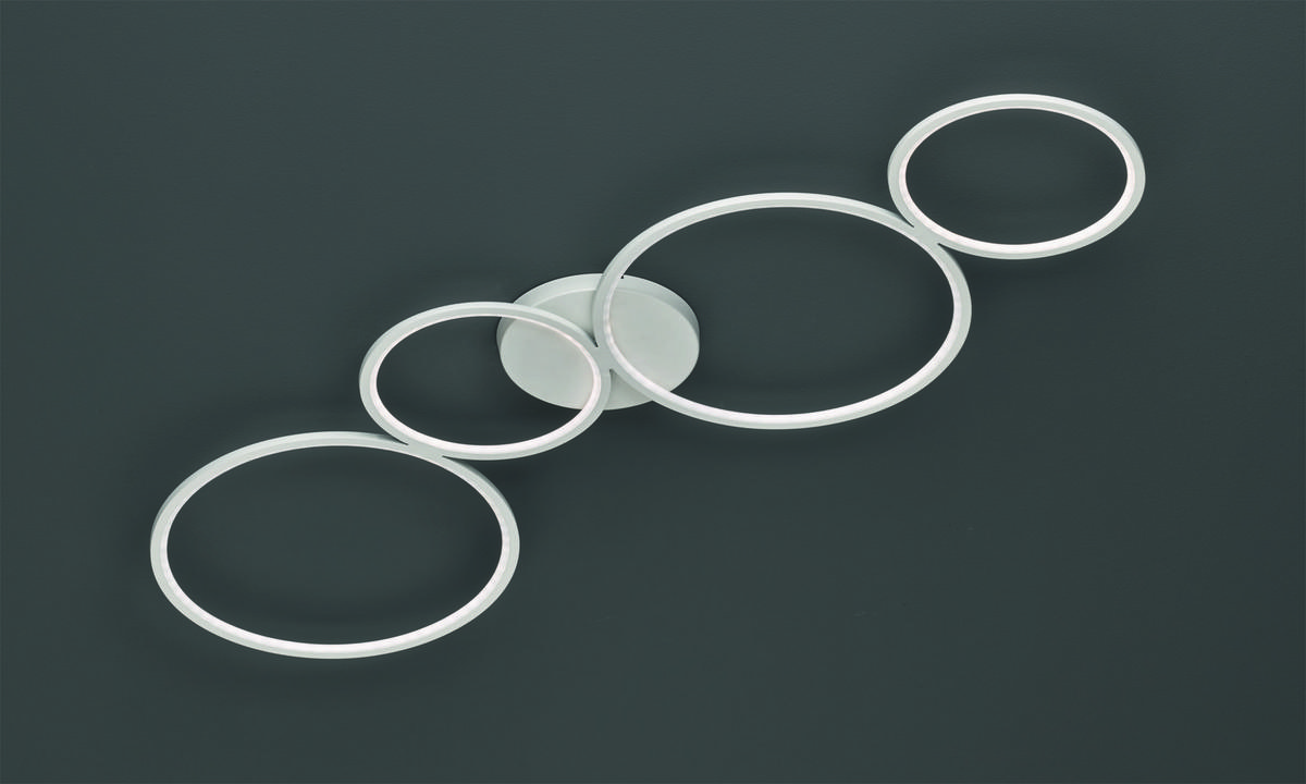 LED-DECKENLEUCHTE Rondo 97/5,5/34,3 cm   - Weiß, Design, Metall (97/5,5/34,3cm) - Trio Leuchten